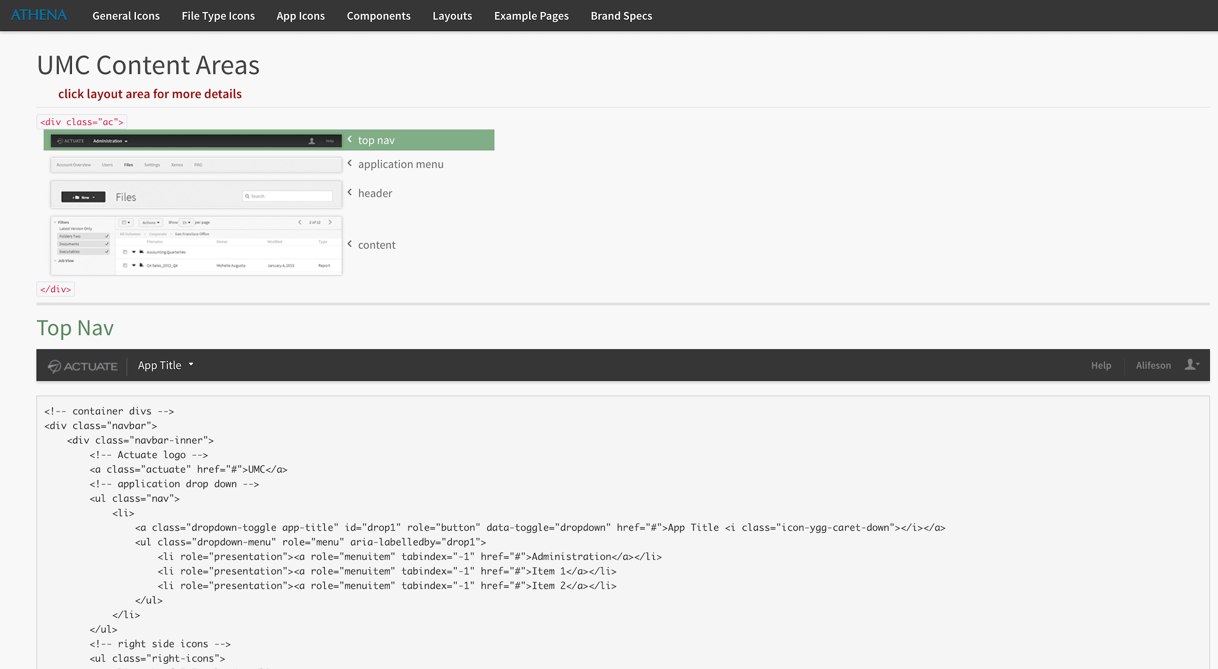 Athena Design System Layout Components