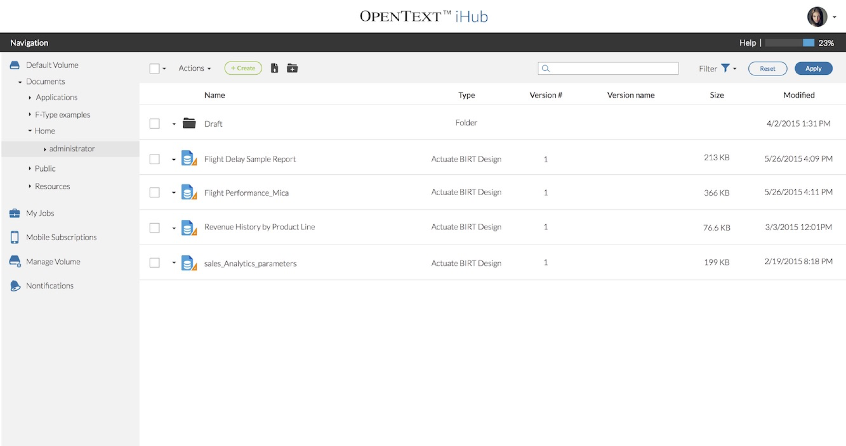 Ihub Opentext File System